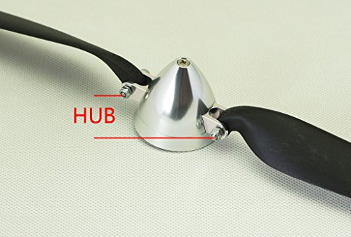 Hélice plegable de 7x3 repuesto para avión RC con eje de 3.17mm que optimiza el rendimiento 4