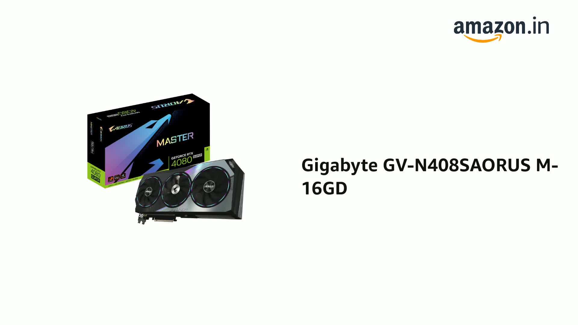 GIGABYTE AORUS GeForce RTX 4080 Super Master 16G Graphics Card
