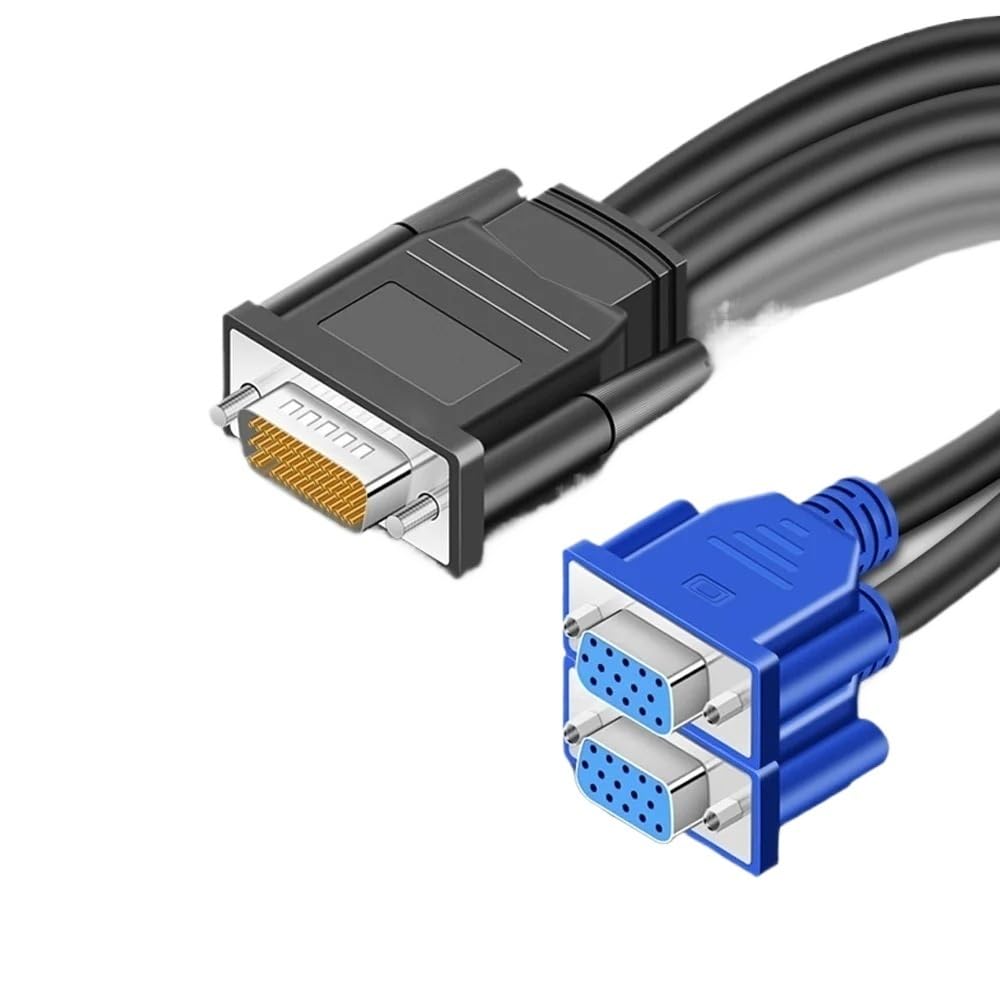 DMS 59-pinowy męski na 2 HDMI/VGA/DVI/DP żeński rozdzielacz przedłużający adapter (59 pinów do DVI VGA)