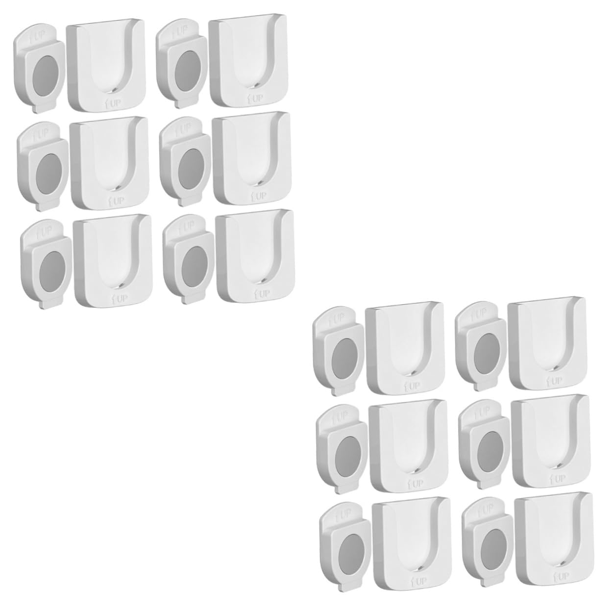 PRETYZOOM 12 Juegos Almacenamiento De Control Remoto Soporte Magnético De Plástico. Soporte Magnético Decorativo Magnético Para El Hogar Estante De Control Remoto Abs