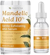 Tree To Tub Mandelic Acid Serum - 10% Gentle Exfoliating AHA Serum w/Lactic &amp; Glycolic Acid for S...