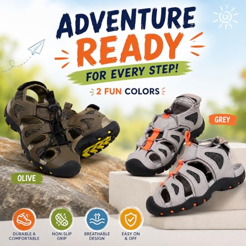 Image of TRASE Sandal For Kids Boys | Boys Sandals | Casual Fisherman Sandal Footwear | Lightweight And Comfortable | Anti-skid, Flexible And Breathable For Running