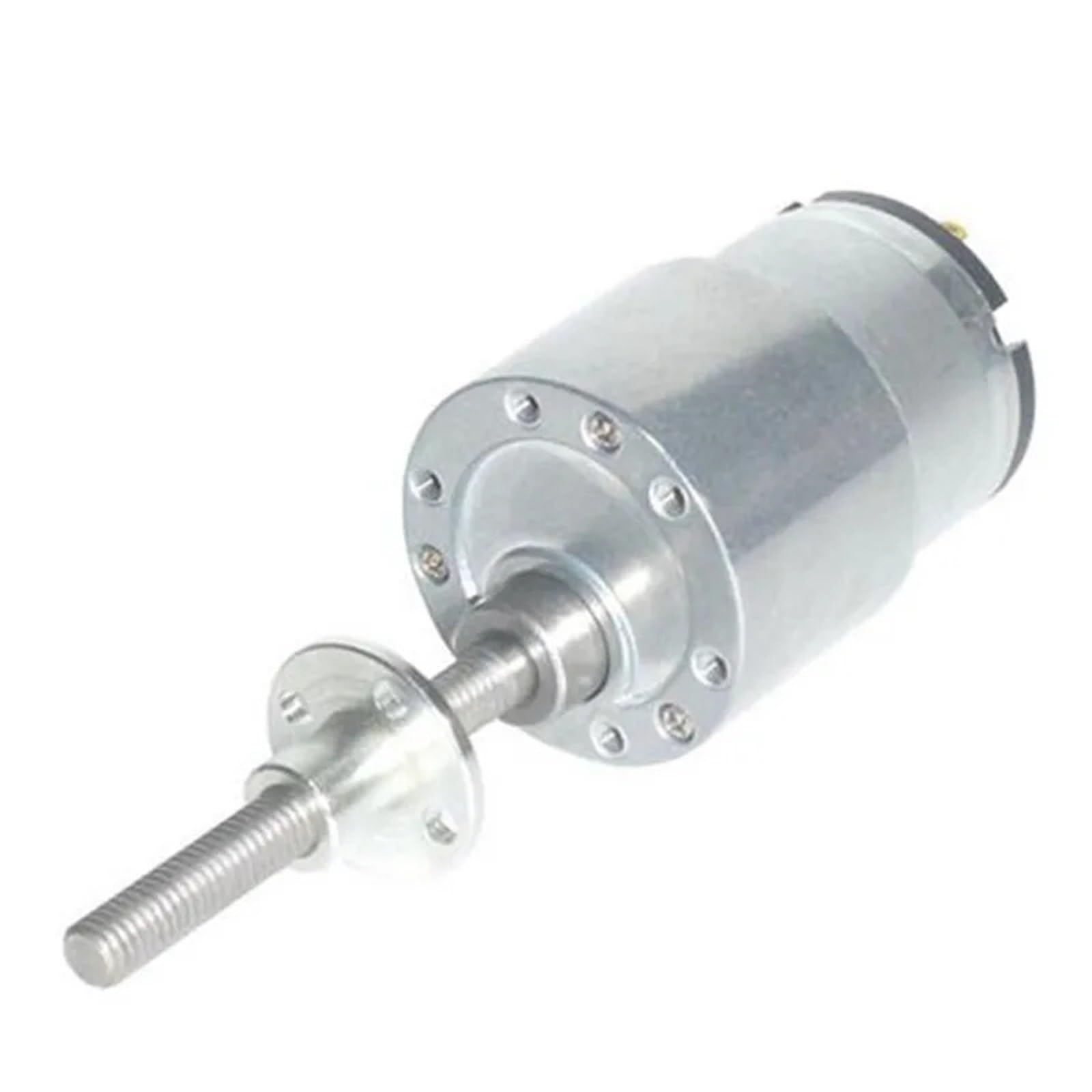 Motore con Ingranaggi in Metallo Mini Micro da 12 V e 24 V CC 520, Motore Elettrico con riduzione ad Albero Lungo M6, 7-960 Giri/min.(24V with Flange,35 RPM)