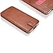 KAVAJ iPhone 8/7 / 6S / 6 Plus Holster Case Leather Miami Cognac-Brown Slim-Fit Pouch Leather Holster iPhone 8 Plus Wallet-Case Genuine Leather Cover with Business Card Holder Apple iPhone8 Plus