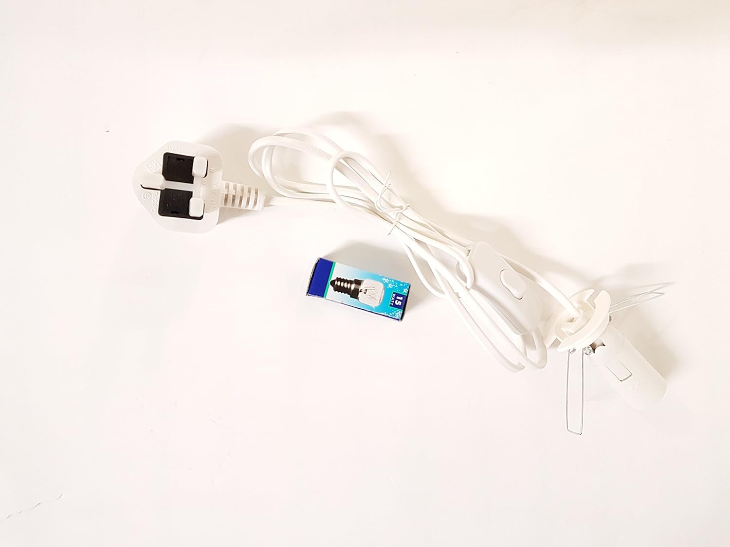 Lámpara de sal de roca de cristal del Himalaya original de 3-5 kg, luz nocturna natural con accesorio eléctrico completo