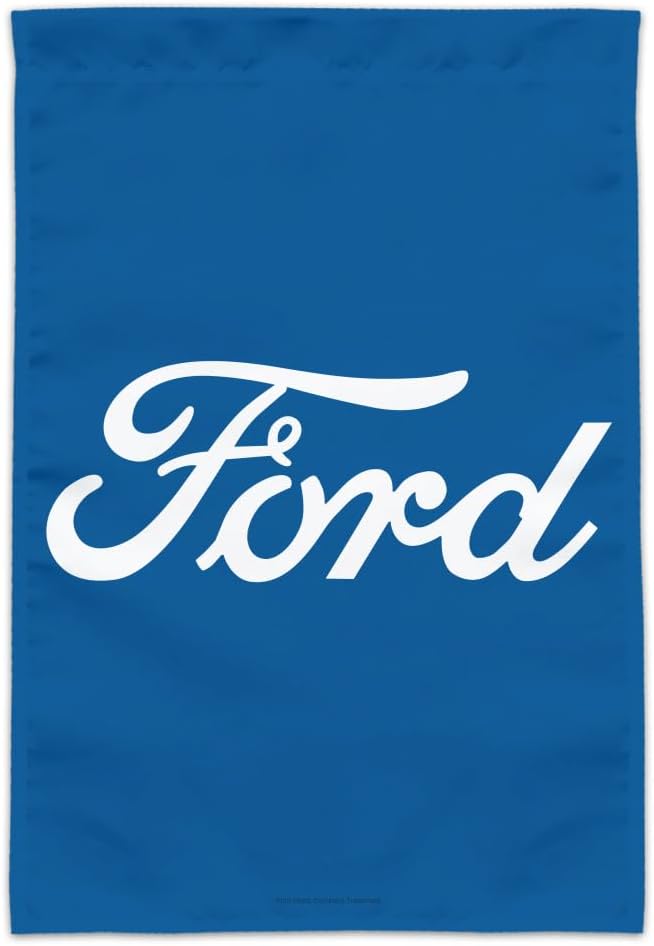 Ford Classic Script Logo Garden Yard Flag