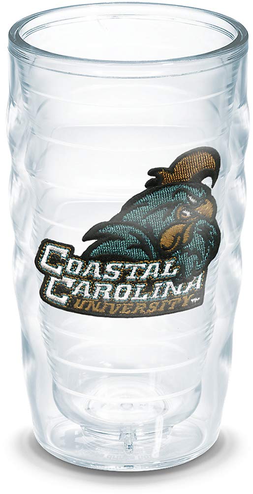 Tervis Made in USA Double Walled Coastal Carolina University Chanticleers Insulated Tumbler Cup Keeps Drinks Cold & Hot, 24oz 2pk, Emblem
