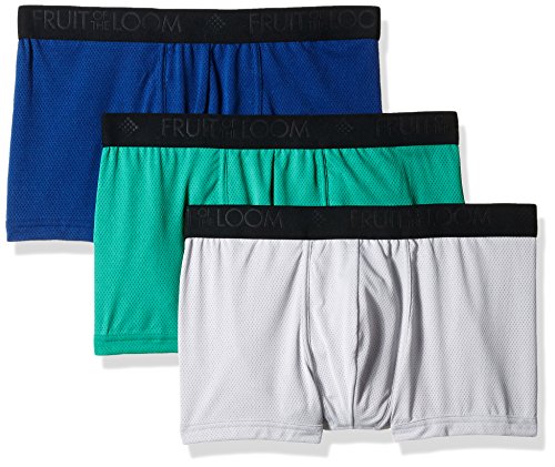 Fruit of the Loom Men's 3pk Breathable Lightweight Micro-mesh Short Leg Boxer Brief