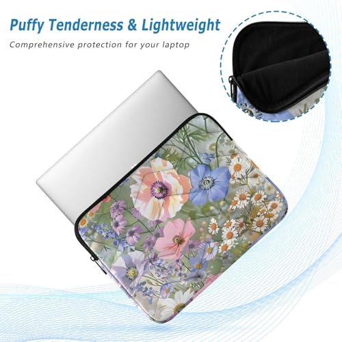 Funda acolchada para laptop 14 pulgadas Wildflowers miniatura 5