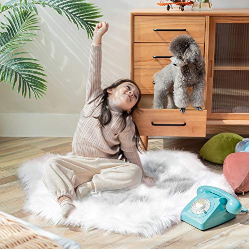 Ashler Home Deco Ashler Ultra Soft Faux Sheepskin Fur Rug thumb #4
