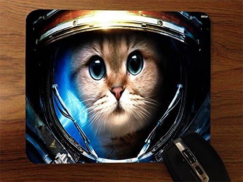 Space Cat Desktop Office Silicone Mouse Pad by Demon Decal