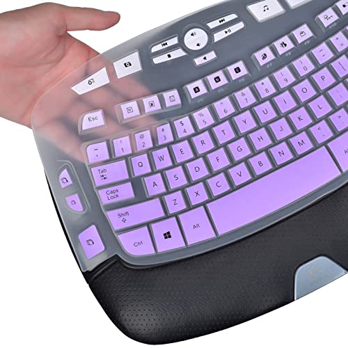 Protector de teclado para Logitech K350 MK570 MK550 miniatura 3