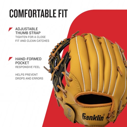Franklin Sports Field Master Series Baseball Gloves, 11", Left Hand Throw - image 4