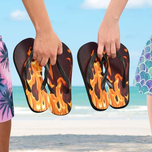 Nander Flame Sandal Flip Flops of Men's & Women's,Beach Slippers Flip Flops Shower Shoes4