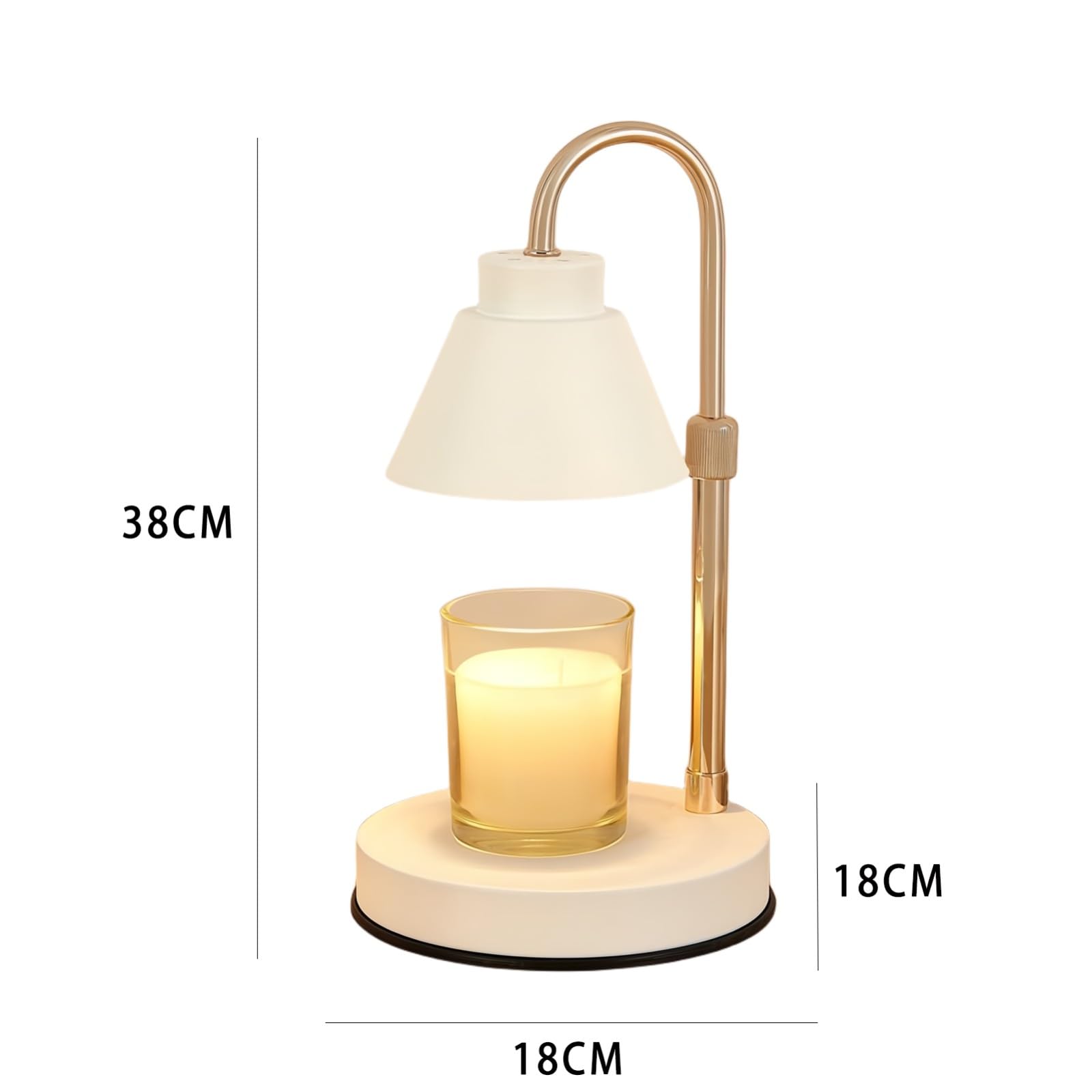 Lampada Scaldacandele, Scaldacandele Elettrico Moderno Bianco, Scaldacera Dimmerabile Per Candele Profumate Barattolo,Scaldacera Come Regalo Per Mamme Nonne Donne Ragazze