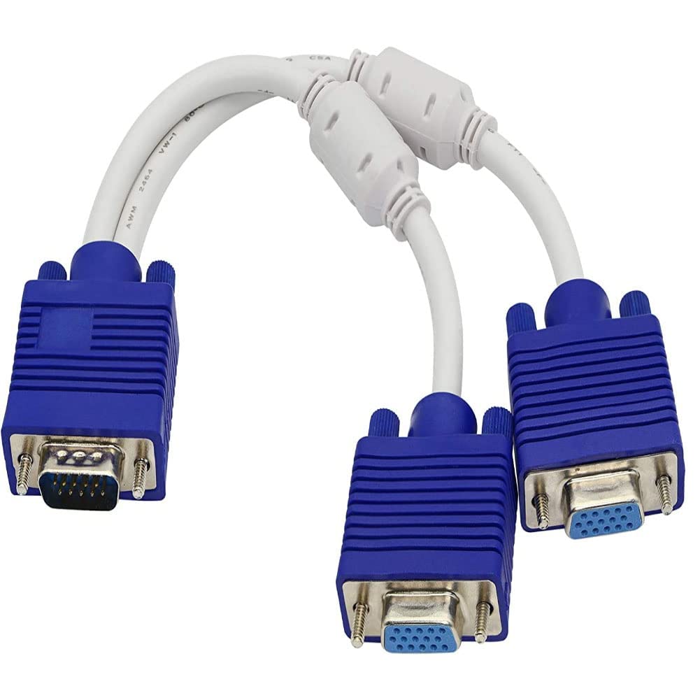 ETZIN VGA Y Splitter Cable, Connect 2 Monitors to 1 Computer (15 Pin Male to Dual Female VGA Cable) VGA Cable Compatible with ‎Projector, Monitor, Personal Computer EPL-229TC (B0CMXS4ZBW) Amazon Price History, Amazon Price Tracker