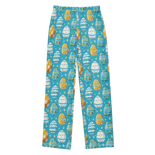 senya Watercolor Repeating Egg Long Pajama Pants Bottoms Soft Sleepwear with Pockets