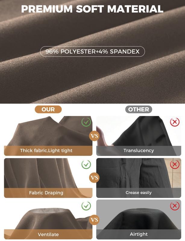 Buauty Womens Wide Leg Pants High Stretchy Waisted Dress Pants Business Casual Work Trousers Dressy Outfits with Pockets - Image 4