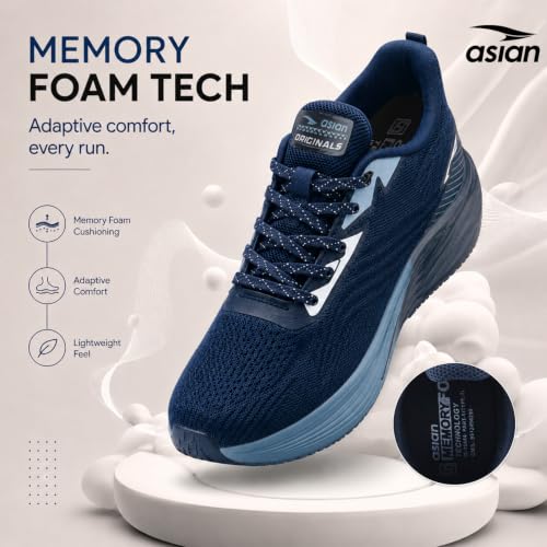 Image of ASIAN Powerplay Carbon-39 Men's Running Shoes | Breathable Knit, High-Rebound Midsole with Carbon Plate for Daily Runs & Active Use