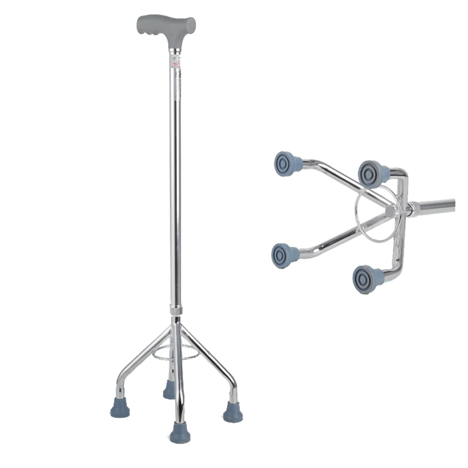 Stampelle per Adulti/Canna da Passeggio 10 Si Ferma Regolabile 75-97 cm/29,5-38 Pollici all'avambraccio in Alluminio stampelle Non Slip Leggero Non Slip