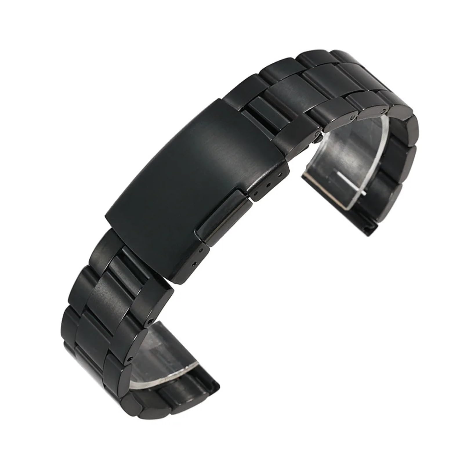 HMFANG Bracelet De Montre En Acier Inoxydable 18 Mm, 20 Mm, 22 Mm, 24 Mm, 26 Mm, 28 Mm, 30 Mm, Boucle Déployante, Bracelet De Rechange For Montre-bracelet For Hommes, Accessoires
