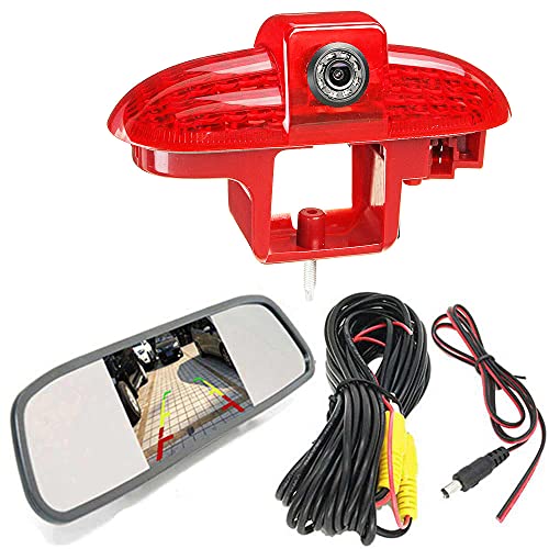 Kit caméra de recul de feu stop HD avec moniteur rétroviseur, caméra de recul de remplacement pour Renault Trafic II III Diesel Essence Traction avant FL EL...