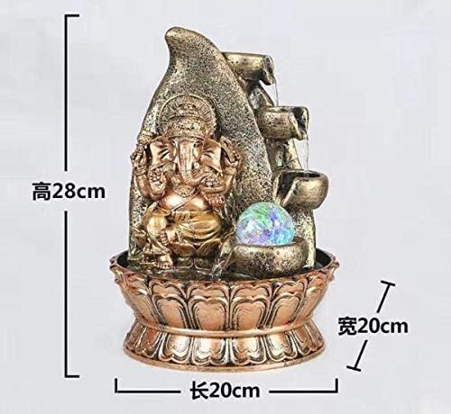 My Aashis Ganesha Water Fountain 27x27x42cm Tabletop