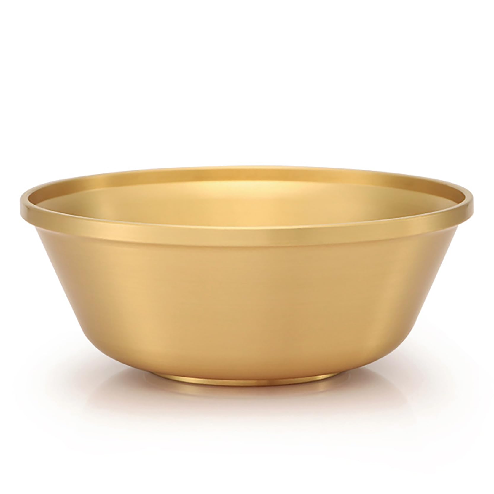 UPTALY 2 pcs Solid Brass Bowls (4'' x 1.5'', 6.8 oz/per), Gold, Small, Metal Seasoning Dishes, Unbreakable, Mini Water Offering Cup, for Serving, Dining, Decoration, Dipping, Sauces, Candles
