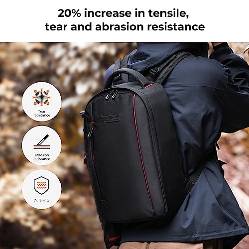 Mochila para cámara K&F Concept impermeable con compartimentos miniatura 6