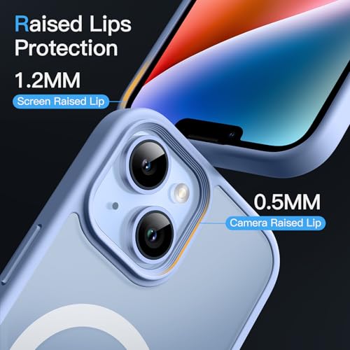 Image of JETech Magnetic Matte Case for iPhone 14, Sky Blue