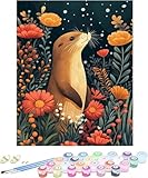 【Paint by Numbers for Adults】: You Can Get - Painting by numbers kit, including 3*nylon brushes, 2*hook nails, 1*colorful pigments and 1* pre-printed textured canvas. We have everything ready, just waiting for you to paint the canvas painting. 【Easy ...