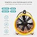 neverest® 12-Inch Industrial Blower Fan, High-Powered 2400 CFM Portable Blower/Exhaust Fan with 32ft Flexible Hose, 7ft Cable/Plug, Heavy-Duty Exhaust Fan for Construction, Workshops