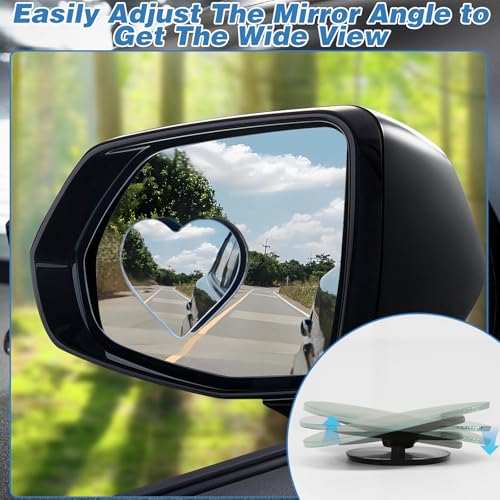 Heart Shaped Blind Spot Mirrors