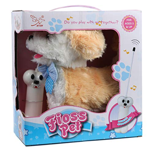 IQ Toys Adorable Remote Control Walking and Barking Puppy Dog Pet for Kids with Bone Shaped Remote Control