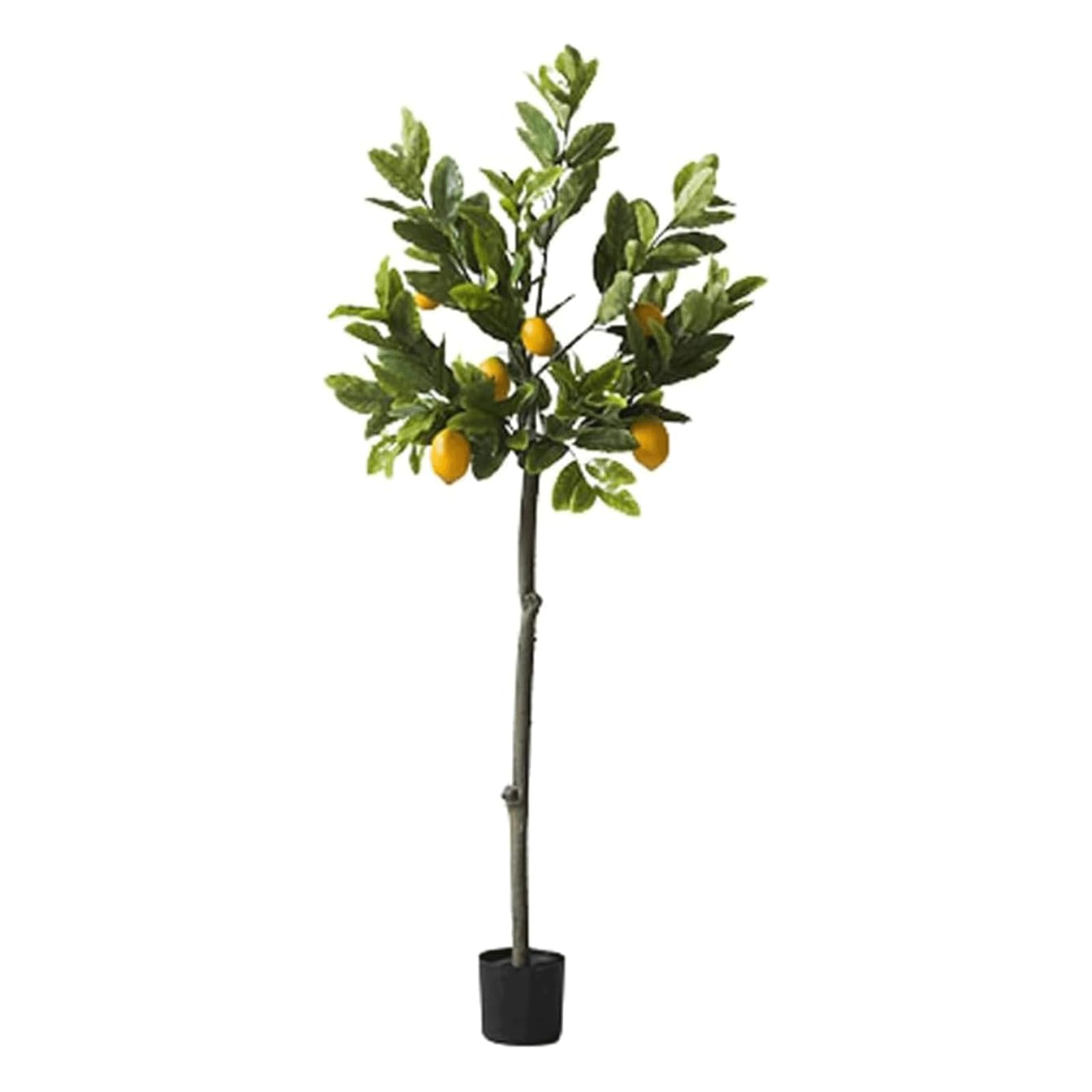 HCZKIUJY 4.5 Feet Artificial Trees Potted Faux Plant Lemon Tree Faux Plant Tree Indoor and Outdoor Faux Tree Floor Standing Fake Tree