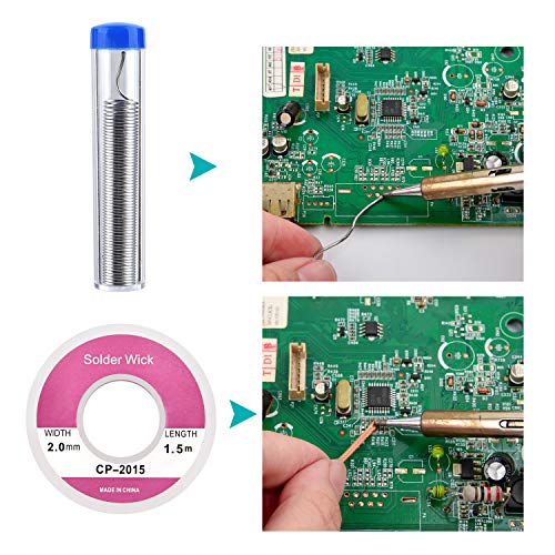 Sainwora 10 Pcs Soldering Accessories Kit Includes Desoldering Pump,Pocket Pack Solder And Repair Tools, Solder Sucker Tool Kits #TOP4