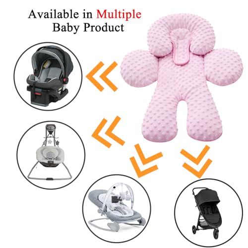 image for Pro Goleem Infant Car Seat Head Neck Body Support, Ultra-Soft Minky an