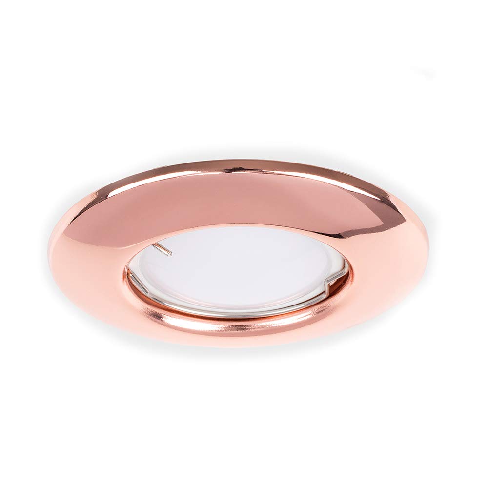 ValueLights Copper Fixed Cool White LED Ceiling Downlight - 6 Pack