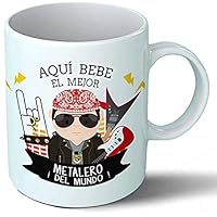 Planetacase - Taza Metalero - Regalo Original - Cerámica Alta