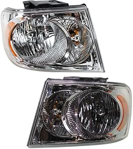 For Dodge Durango Headlight Assembly 2007 2008 2009 Pair Driver and Passenger Side For CH2518121 + CH2519121