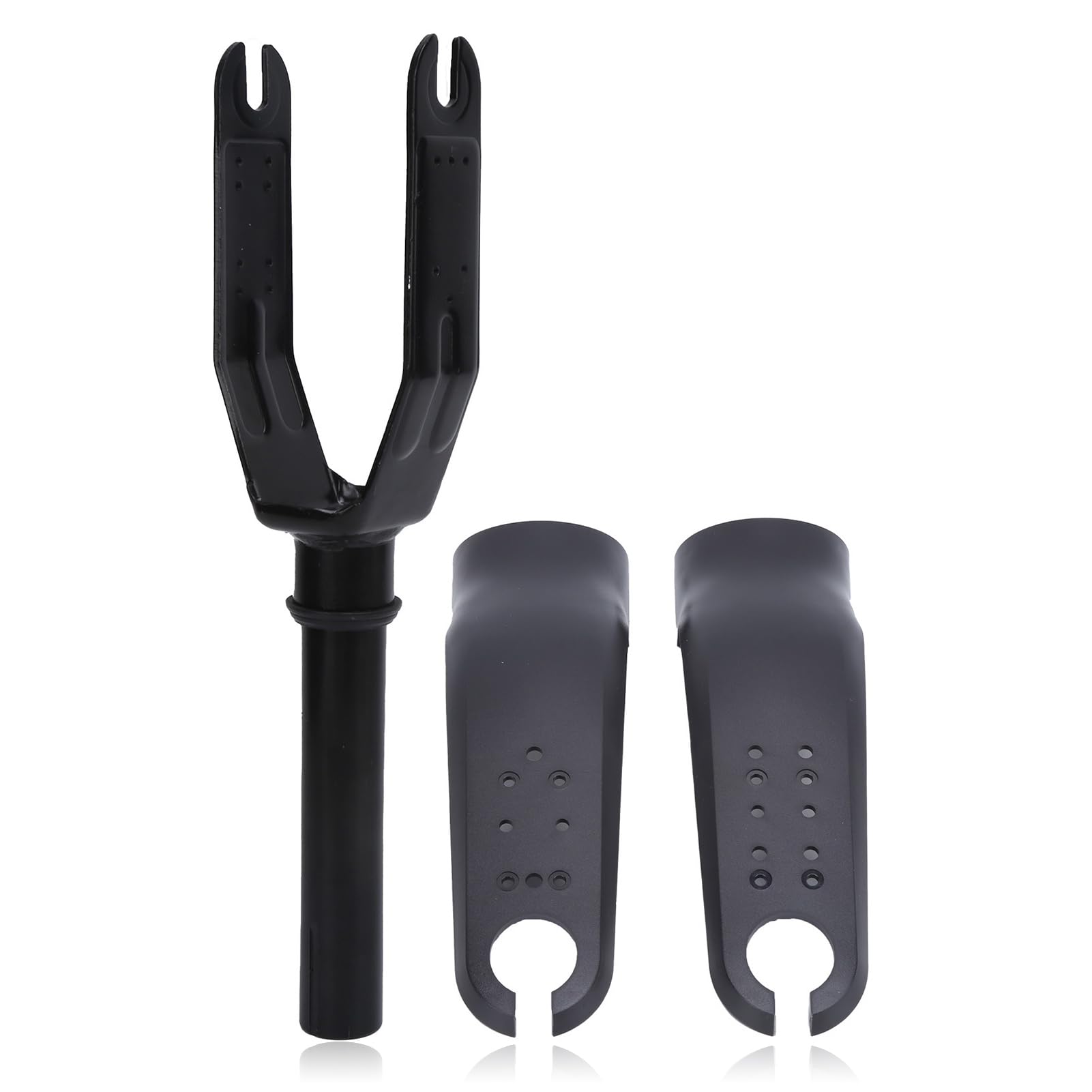 equlup Front Fork Replacement, Aluminum Alloy Electric Scoter Fork Easily Install Electric Scooter Accessory with Plastic Cover for M365 M365PRO