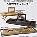 Bathtub Caddy & Laptop Bed Desk – The Original Patented 2 in 1 Innovative Design Transforms Our 100% Extra Large Bamboo Bathtub Tray to Bed Tray – for The Perfect Home Spa Oasis (Natural Bamboo)