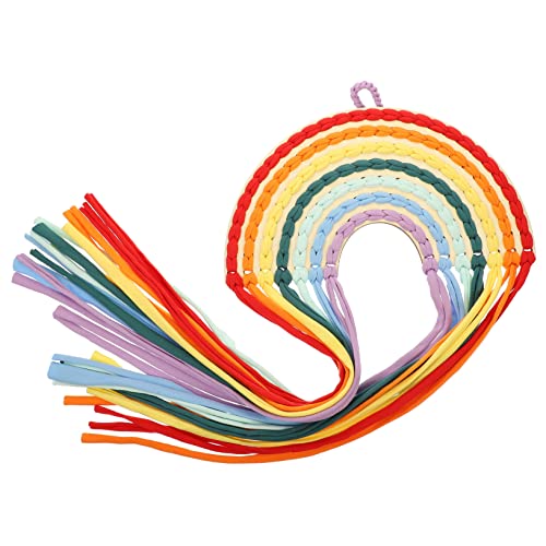 ERINGOGO Delicate Rainbow Hairpin Organizer for Girls Stylish Wall Hanging Decor for Bows Clips and Accessories and Creative Design for Home Decoration