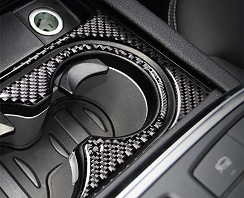 Miniatura 5 de HOTRIMWORLD Cubierta de fibra de carbono para consola central de agua, 2 piezas para Mercedes-Benz GLS Clase X166 2015-2019 (modelo A)