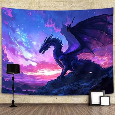 YDIDIAN Violet Dragon Tapisserie, Médiévale Burkina Faso Ubuy