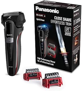 Panasonic series 500 ES-LL41 golarka hybrydowa, golarka 3 w 1 do golenia, przycinania i stylizacji, 2 nakładki, czarna