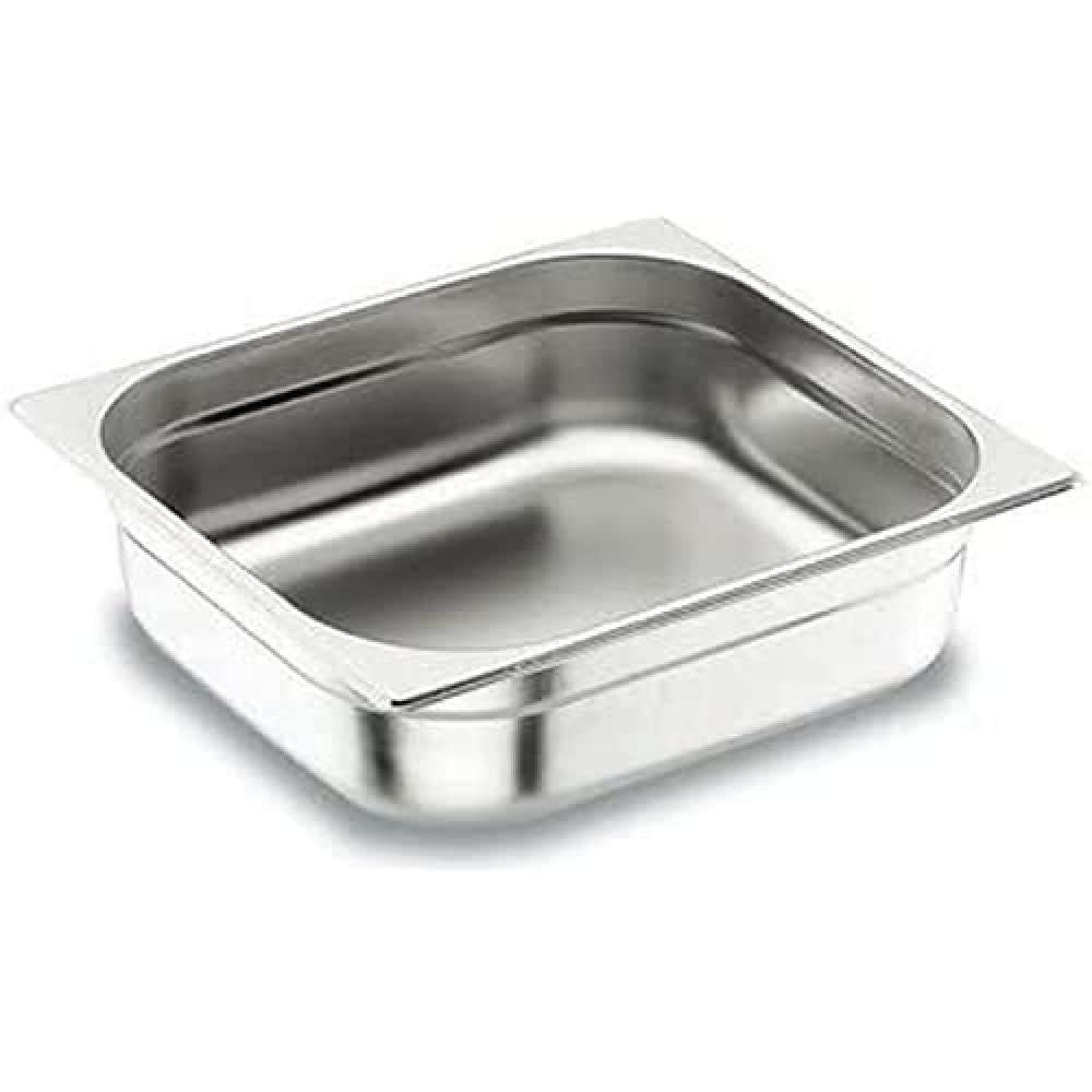 Lacor Silber 66615 Gn-Behalter 1/6 | Aus Lebensmittelechtem Edelstahl Gefertigt; Hohe Korrosionsbeständigkeit Und Haltbarkeit Im Täglichen Gebrauch