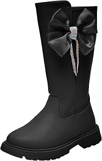 Botas de equitação de cano alto para meninas botas infantis botas longas botas altas outono e inverno princesa botas de couro macio inferior