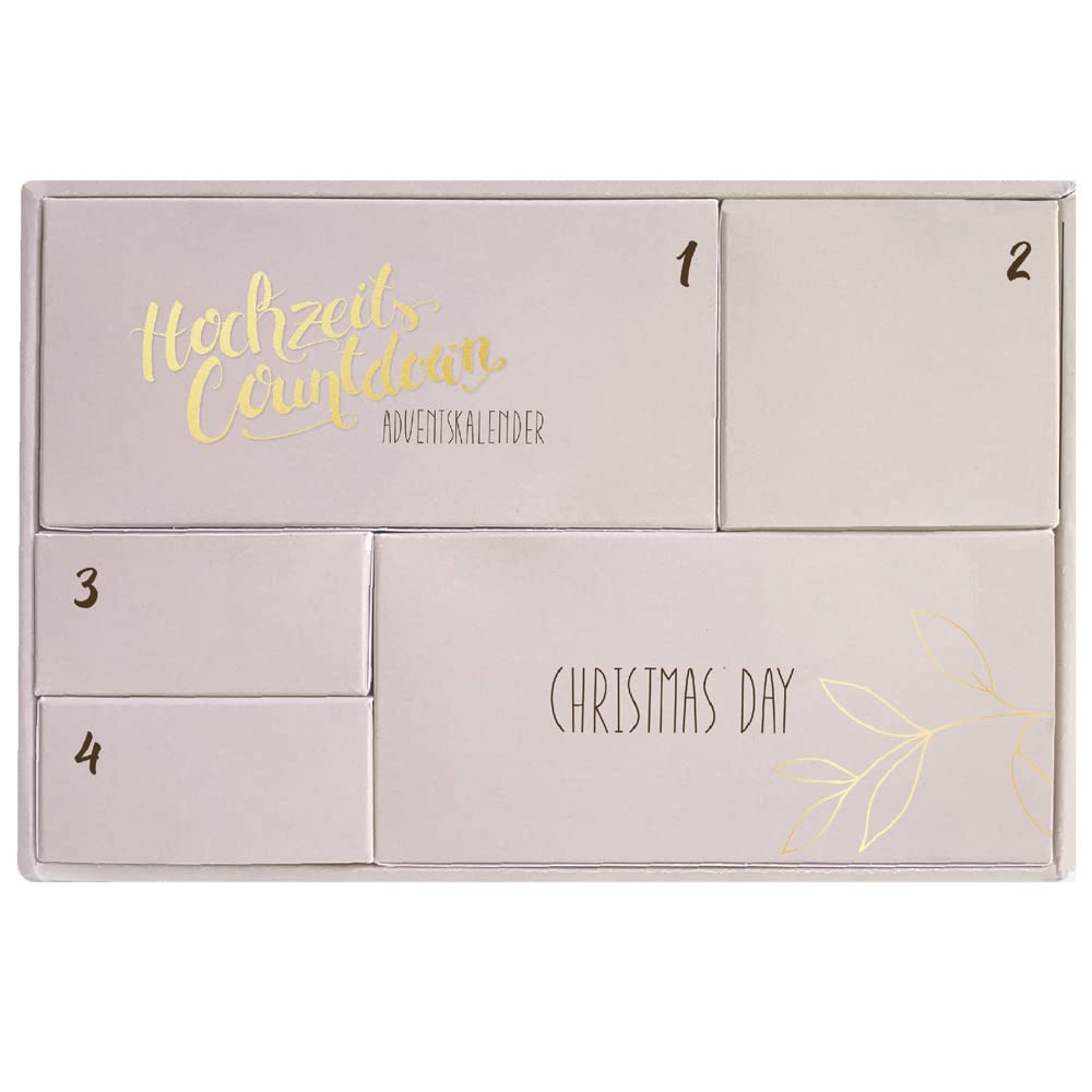 Calendario de Adviento para novia de boda con 5 puertas para Adviento – Edición limitada