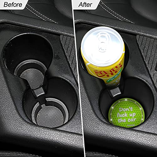 2 posavasos para auto de silicona con brillantes, 2.75 pulg miniatura 4